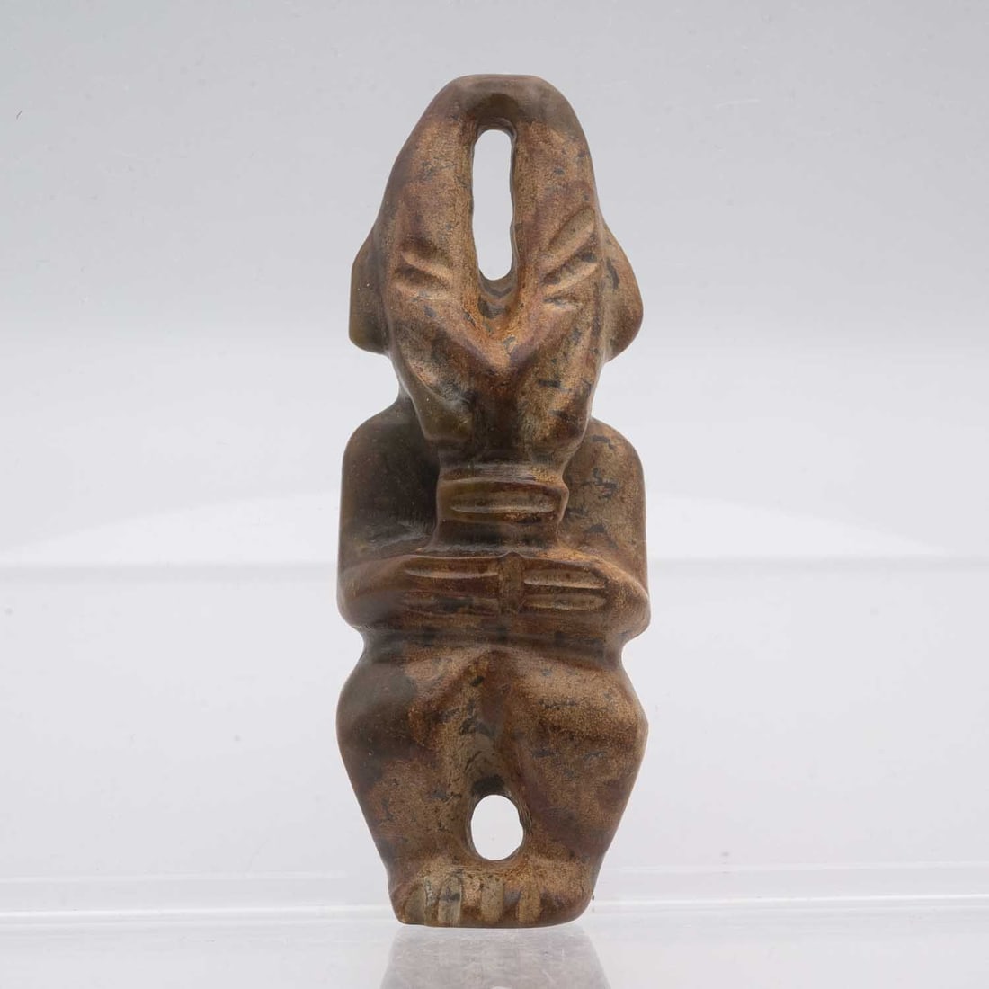 Archaic Chinese Hongshan Culture Jade Sun God Figure (1 of 5)