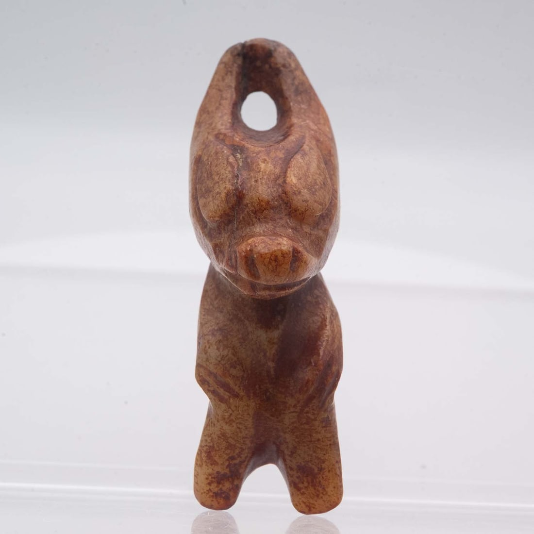 Archaic Chinese Hongshan Culture Jade Pig Dragon Amulet (1 of 5)