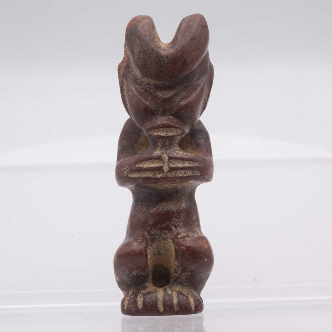 Archaic Chinese Hongshan Culture Jade Sun God Amulet (1 of 5)