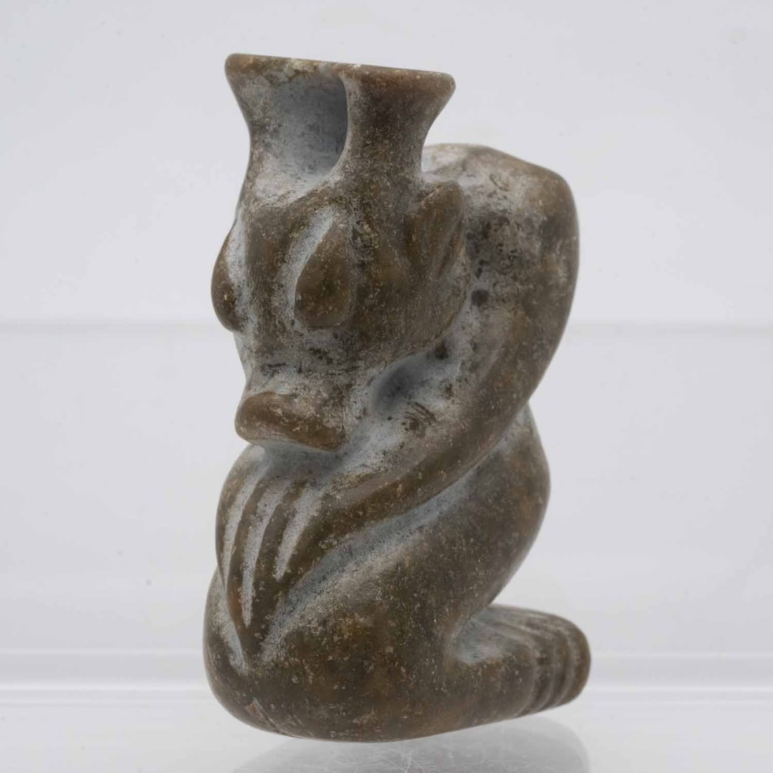 Antique Chinese Hongshan Culture Stone Sun God Figure: Affordable and convenient "Self-Arranged Shipping" available, please email treasuredauctions@gmail.com before you check out for quote comparison. LIVESHIPPING is NOT a part of the auction house or our