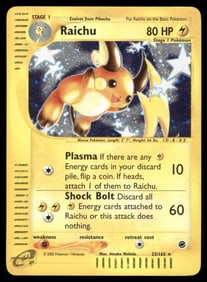 Raichu (25) Expedition #025/165 Holo Pokemon Card