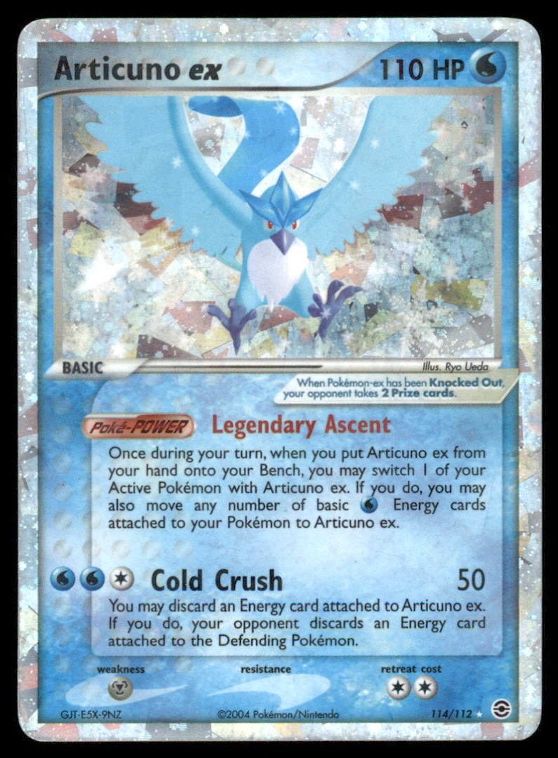 Articuno Ex Firered & Leafgreen #114/112 Holo Pokemon Card