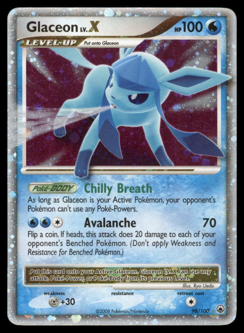 Glaceon LV.X Majestic Dawn #98/100 Holo Pokemon Card: We offer combined shipping on multiple items. Buyers may also arrange their own shipping. LiveShipping is a separate and independent option for shipping that is NOT a part of the auction house or thei