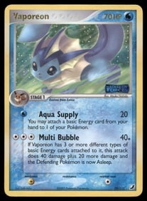 Vaporeon Stamped Unseen Forces #19/115 Holo Pokemon Card