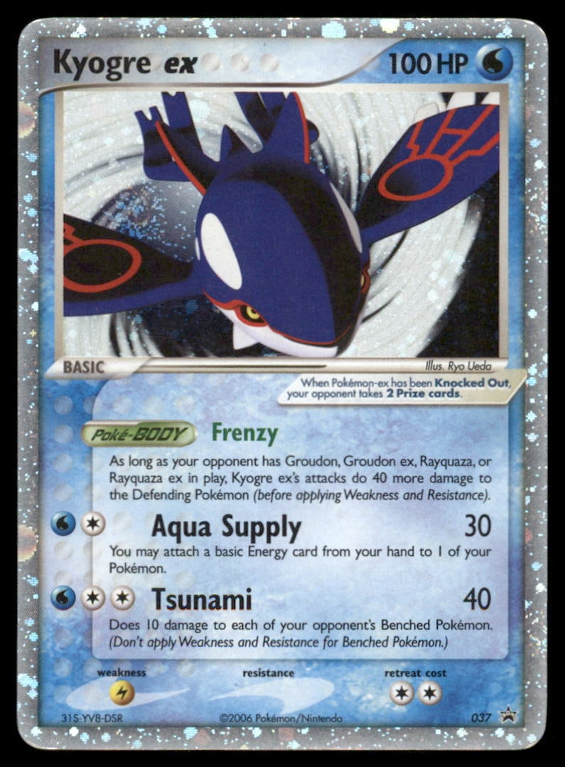 Kyogre ex Nintendo Promos #037 Holo Pokemon Card: We offer combined shipping on multiple items. Buyers may also arrange their own shipping. LiveShipping is a separate and independent option for shipping that is NOT a part of the auction house or thei