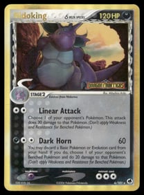 Nidoking (Delta Species) Stamped Dragon Frontiers #6/101 Holo Pokemon Card