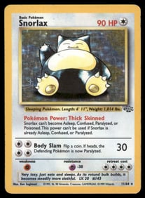Snorlax (11) Jungle #11/64 Holo Pokemon Card