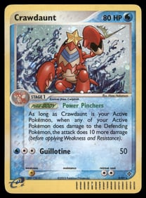 Crawdaunt Dragon #3/97 Holo Pokemon Card