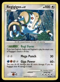 Regigigas Stormfront #9/100 Holo Pokemon Card