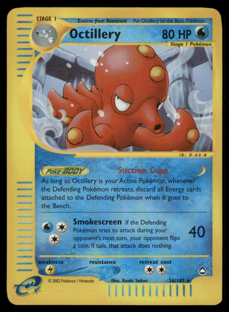 Octillery Aquapolis #026/147 Holo Pokemon Card: We offer combined shipping on multiple items. Buyers may also arrange their own shipping. LiveShipping is a separate and independent option for shipping that is NOT a part of the auction house or thei