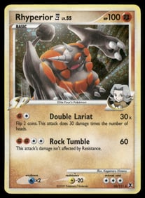 Rhyperior E4 Rising Rivals #32/111 Holo Pokemon Card