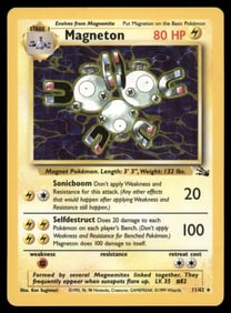 Magneton (11) Fossil #11/62 Holo Pokemon Card