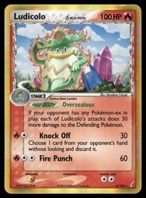 Ludicolo (Delta Species) Crystal Guardians #6/100 Holo Pokemon Card
