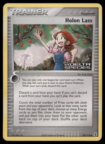 Holon Lass Stamped Delta Species #92/113 Holo Pokemon Card