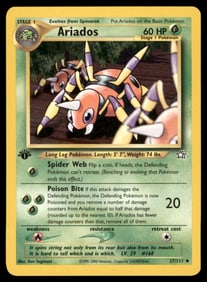 Ariados Neo Genesis #027/111 1st. ED. Pokemon Card
