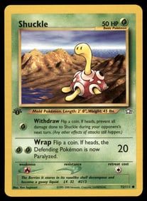Shuckle Neo Genesis #072/111 1st. ED. Pokemon Card