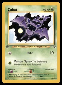 Zubat Neo Revelation #59/64 1st. ED. Pokemon Card