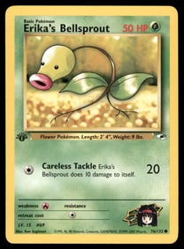 Erika's Bellsprout (76) Gym Heroes #076/132 1st. ED. Pokemon Card
