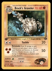 Brock's Graveler Gym Challenge #034/132 1st. ED. Pokemon Card