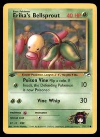 Erika's Bellsprout (75) Gym Heroes #075/132 1st. ED. Pokemon Card