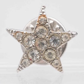 Vintage Rhinestone Star Brooch