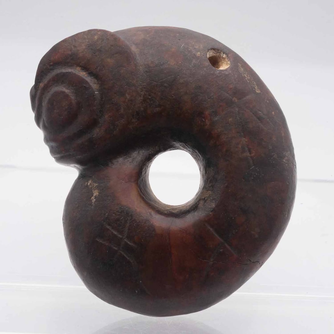 Large Antique Chinese Hongshan Culture Jade Pig Dragon Amulet (1 of 7)
