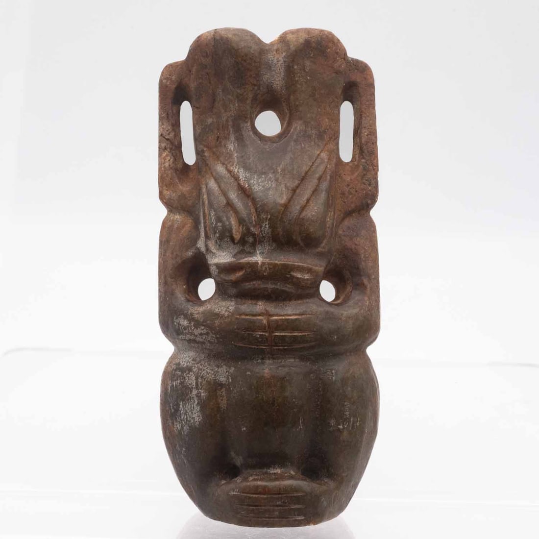 Large Antique Chinese Hongshan Culture Jade Sun God Sculpture (1 of 7)