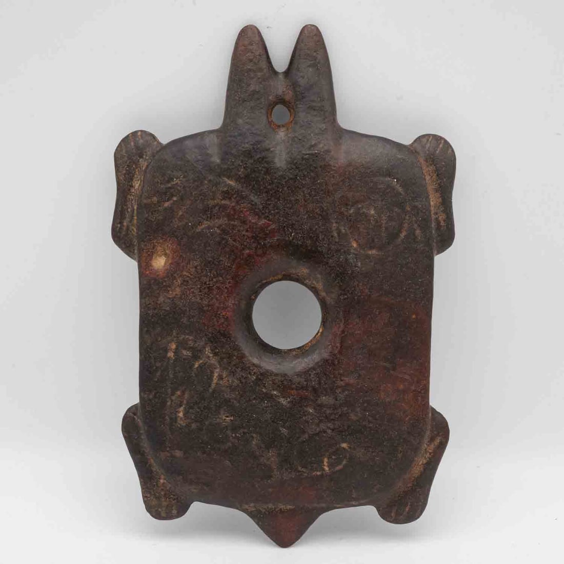 Antique Chinese Hongshan Culture Jade Turtle Ritualistic Pendant (1 of 4)