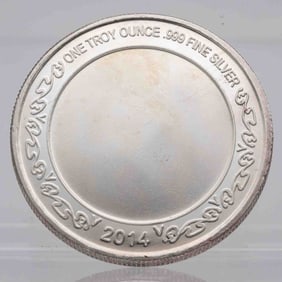 2014 Welcome Baby Novelty 1oz Silver Round