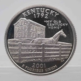 2001 American Proof Silver Quarter Kentucky
