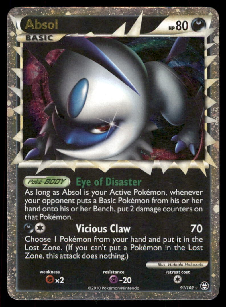 Absol (Prime) Triumphant #91/102 Holo Pokemon Card