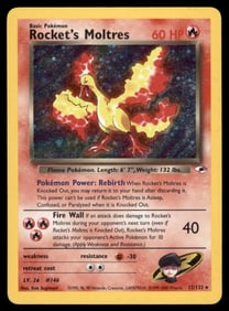 Rocket's Moltres Gym Heroes #012/132 Holo Pokemon Card