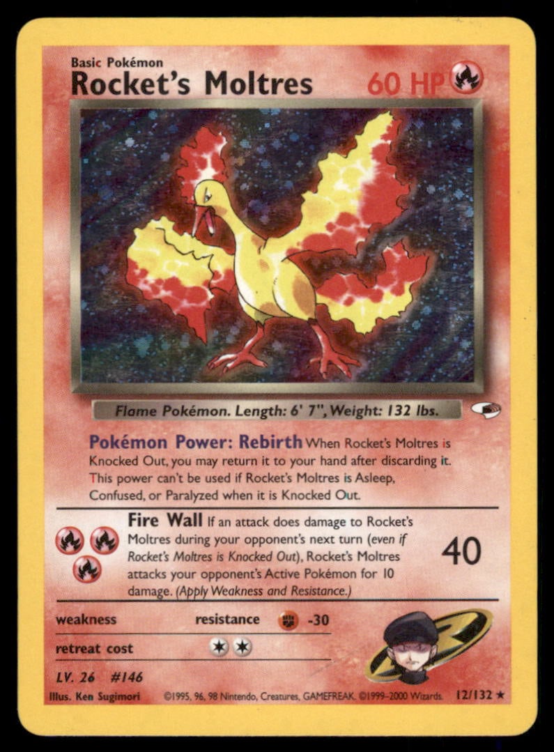 Rocket's Moltres Gym Heroes #012/132 Holo Pokemon Card: We offer combined shipping on multiple items. Buyers may also arrange their own shipping. LiveShipping is a separate and independent option for shipping that is NOT a part of the auction house or thei