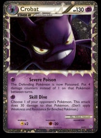 Crobat (Prime) Unleashed #84/95 Holo Pokemon Card