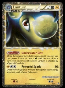Lanturn (Prime) Unleashed #86/95 Holo Pokemon Card
