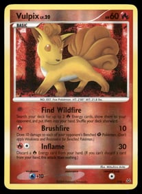 Vulpix (Shiny) Platinum #SH6 Holo Pokemon Card
