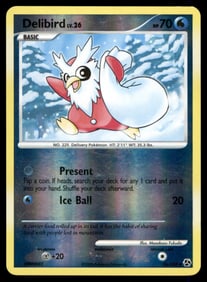 Delibird Great Encounters #36/106 Holo Pokemon Card