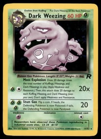 Dark Weezing (14) Team Rocket #14/82 Holo Pokemon Card