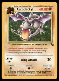 Aerodactyl (1) Fossil #01/62 Holo Pokemon Card