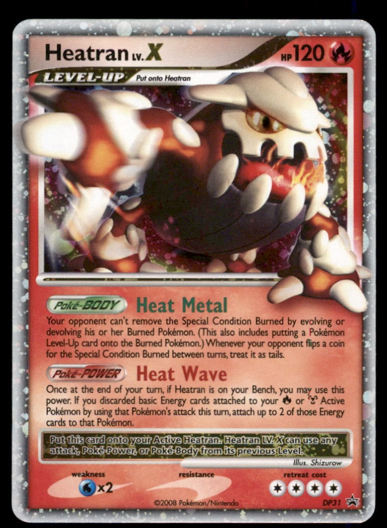 Heatran LV.X Diamond and Pearl Promos #DP31 Holo Pokemon Card (1 of 2)