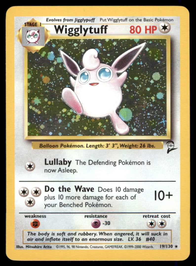 Wigglytuff Base Set 2 #019/130 Holo Pokemon Card: We offer combined shipping on multiple items. Buyers may also arrange their own shipping. LiveShipping is a separate and independent option for shipping that is NOT a part of the auction house or thei
