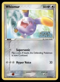 Whismur Stamped Crystal Guardians #69/100 Holo Pokemon Card