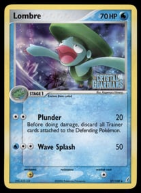 Lombre Stamped Crystal Guardians #37/100 Holo Pokemon Card