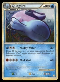 Quagsire HeartGold SoulSilver #9/123 Holo Pokemon Card