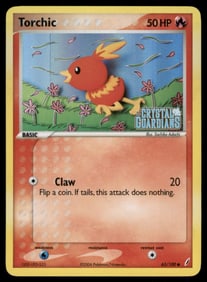 Torchic Stamped Crystal Guardians #65/100 Holo Pokemon Card