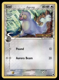 Seel Stamped (Delta Species) Dragon Frontiers #62/101 Holo Pokemon Card