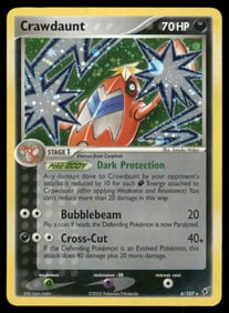 Crawdaunt Deoxys #6/107 Holo Pokemon Card