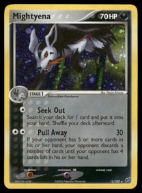 Mightyena Deoxys #12/107 Holo Pokemon Card