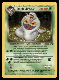 Dark Arbok [W Stamped] WoTC Promo #19/82 Holo Pokemon Card