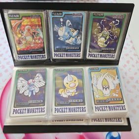 Pokemon Bandai Carddass Lot 79 Card Japanese Vintage Prism Charizard Mew LP-MP
